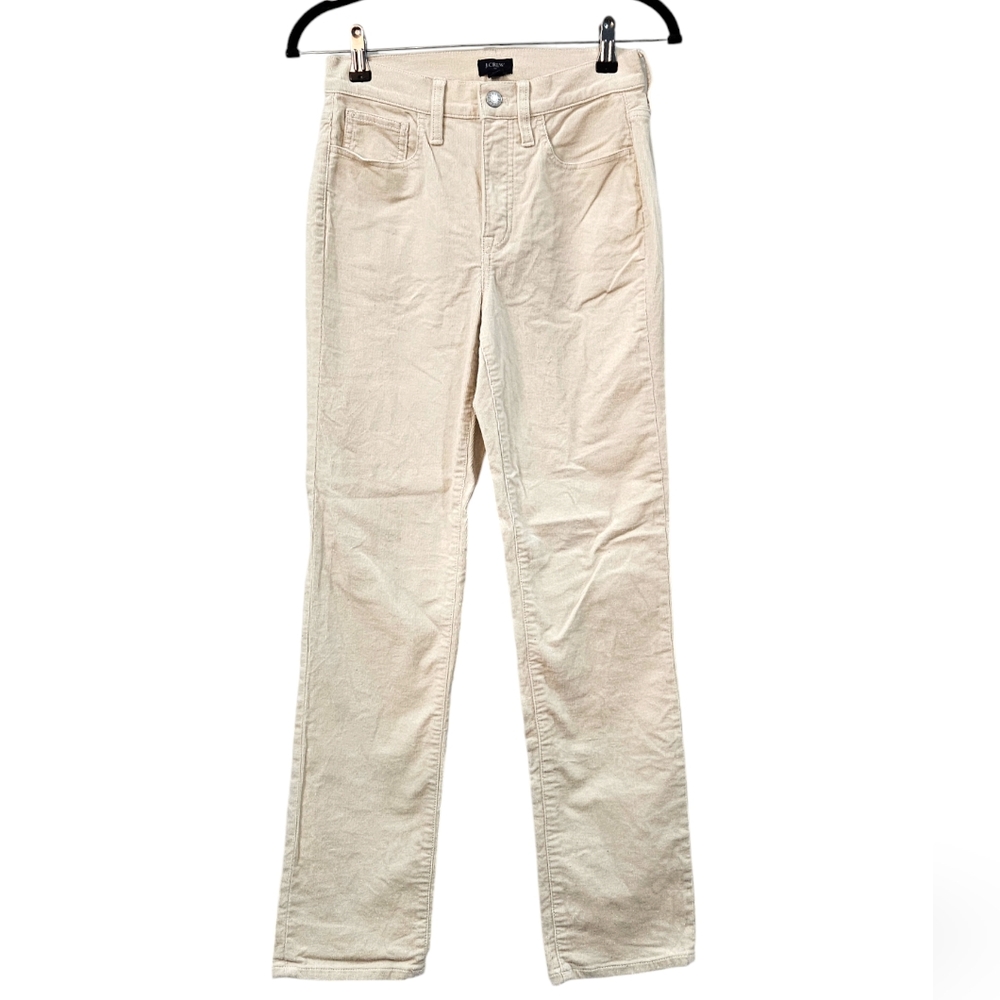 NWOT J.Crew Corduroy Full-length Essential Straight Pants Size 24 - Picture 2 of 11